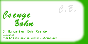 csenge bohn business card